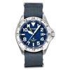Promaster Land GMT Analog Grey Nylon Strap Navy Blue Dial Eco-Drive Diver's BJ7150-09L 200M Men's Watch