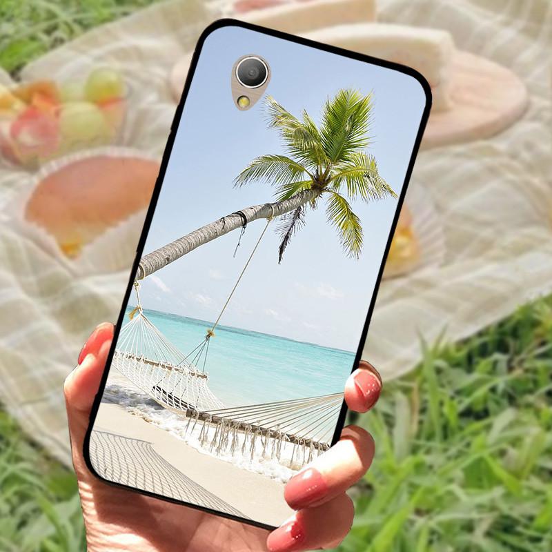 Alcatel 1 5033D Kılıf Kapağı Alcatel1 Silikon Yumuşak Mermer Siyah Tampon Funda Coque Alcatel 1 5033D 5033 5033A İçin Koruyucu
