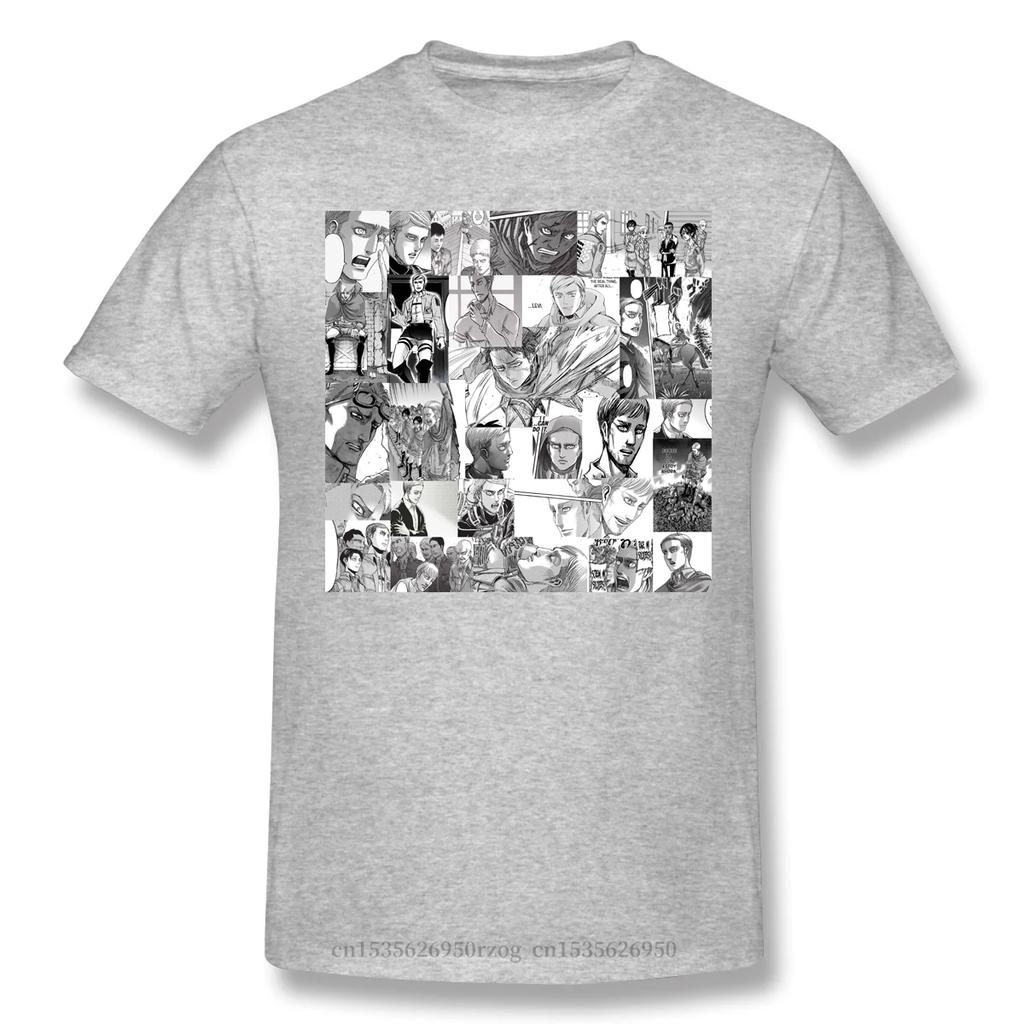 Attack On Titan Anime Television Series Individuality Tshirt Erwin Smith Crewneck Cotton European Size Xs5xl Tee Shirts