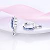 Cross Blessing Prayerful Wish-themed Blue Earrings for Women Girls Trendy Fashion Jewelry High Quality Dainty Elegant Gift