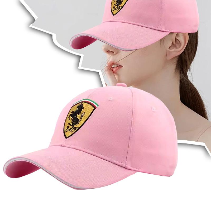For Ferrari F1 Team Men's and Women's Casual Cap Embroidery Emblem High-end Fashion Outdoor Sports Caps Racing Fans Baseball Hat HS6