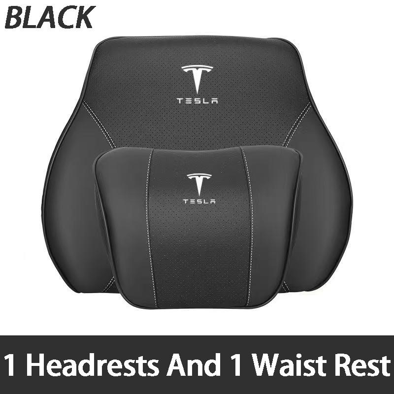 

Car Neck Pillows For Tesla Model X Model S Model 3 Model Y Roadster SpaceX Car Headrest Cushion Support Seat Car Logo Accessorie
