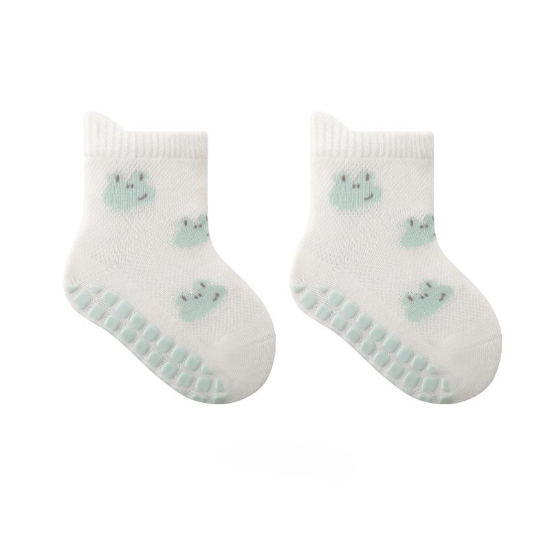 Childrens Non-Slip Socks Cute Cartoon Pattern Kids Boys Girls Floor Socks Comfortable Breathable for Toddler