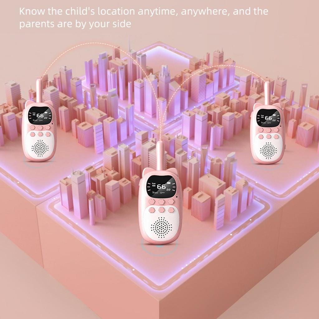 Kids Walkie Talkie 2PCS Electronic Toys Children Spy Gadgets Baby Radio Phone 3km Range Christmas Birthday Gift for Boys Girls