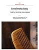 Green Sandalwood Comb - Natural Wood Hairdressing Massage Comb for Long Hair