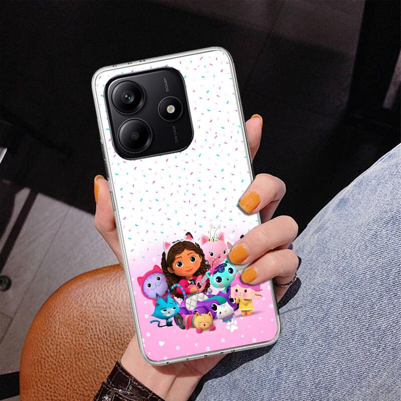 Cartoon Gabbys Dollhouse Phone Case For Xiaomi Redmi Note 15 14 13 12S 12 11 Pro Plus 14S 11S 11E 10 10S 11T 5G Personalized Cov