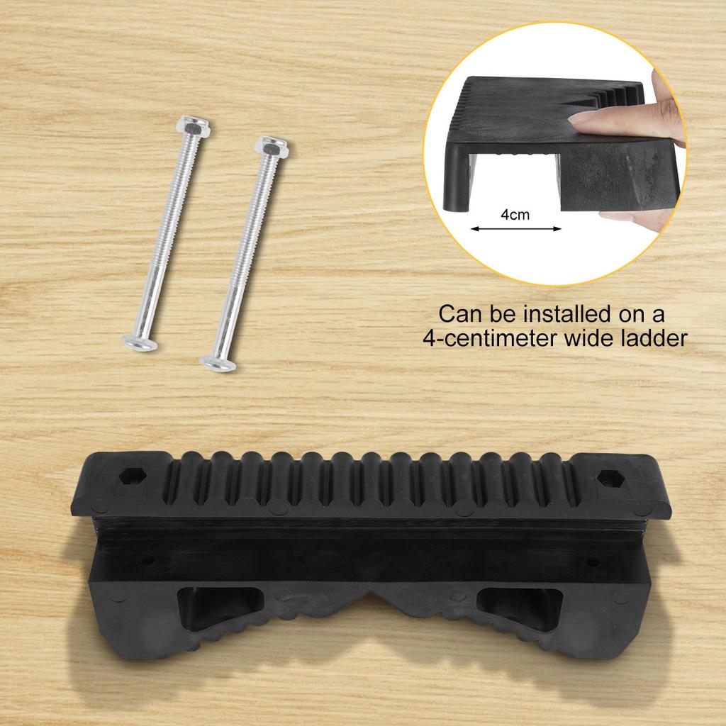 Gumowe Akcesoria do Drabin Rozkładanych Stabilizator Antypoślizgowy do Drabiny Ochrona Szyn Drabiny Przed Zarysowaniami Przedłużenie Rynny Dachowej