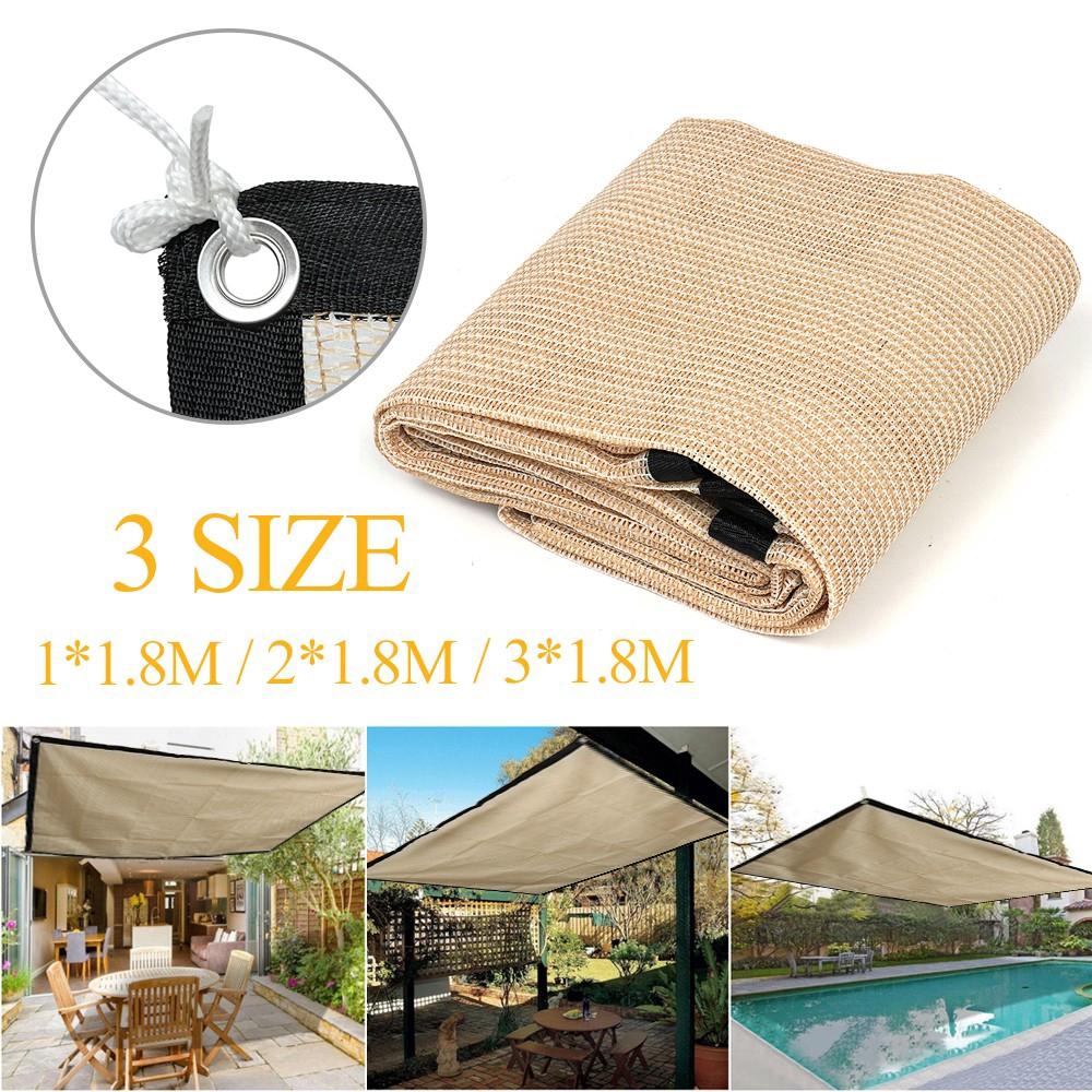 1x1.8m Sun Shade Sail Balcony Bonsai Awning Canopy Sunproof Netting Anti UV Mesh Block Garden
