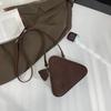 fashionable Korean version of small bag bag women's 20224 new Internet celebrity cheese bag triangle crossbody bag women's bag