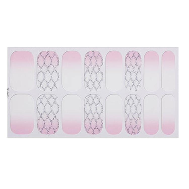 Gels Nail Strips Glittering Gels Nail Stickers Flowers Nail Art Stickers Nails Polish Wraps French Tip Nail Stickers