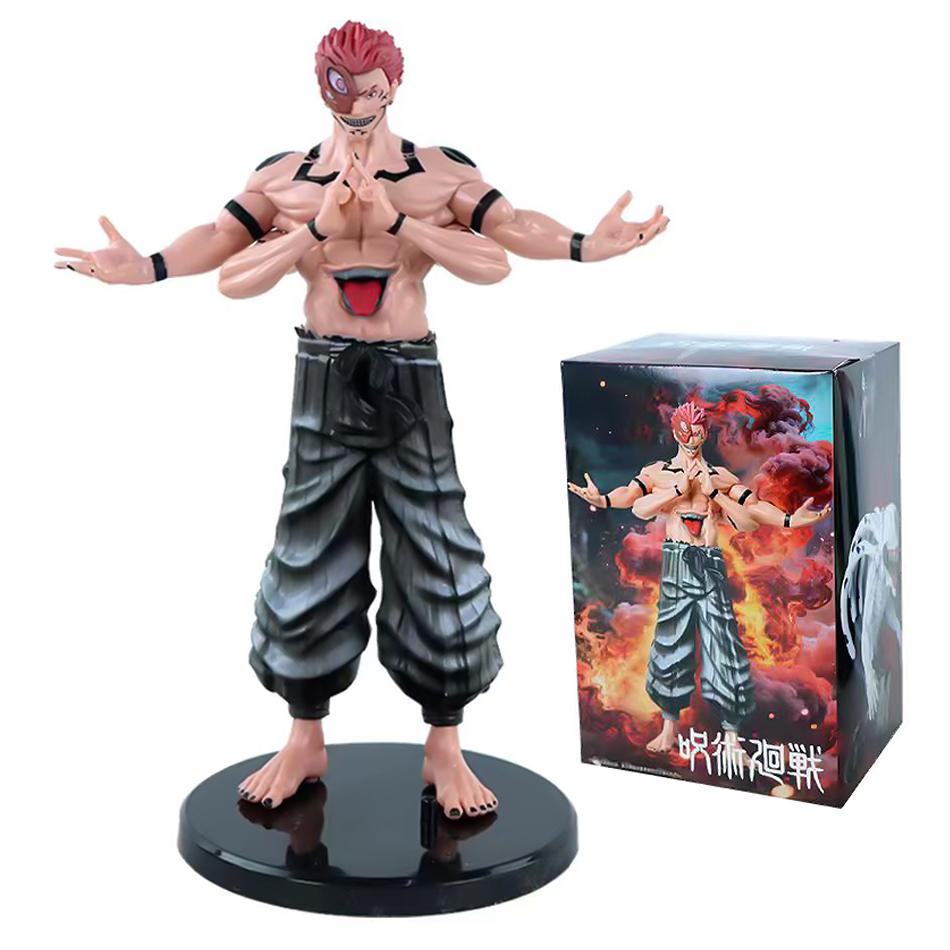 New 5pcs/set Anime Jujutsu Kaisen Cartoon Doll Itadori Yuji Seated Noodle Stopper Action Figure Model Toys Collection Hobbies