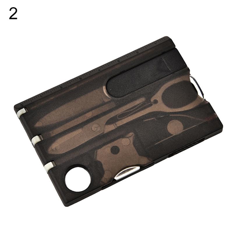 

12 в 1 инструмент для кредитных карт, лезвие для резки визитных карточек прозрачный черный