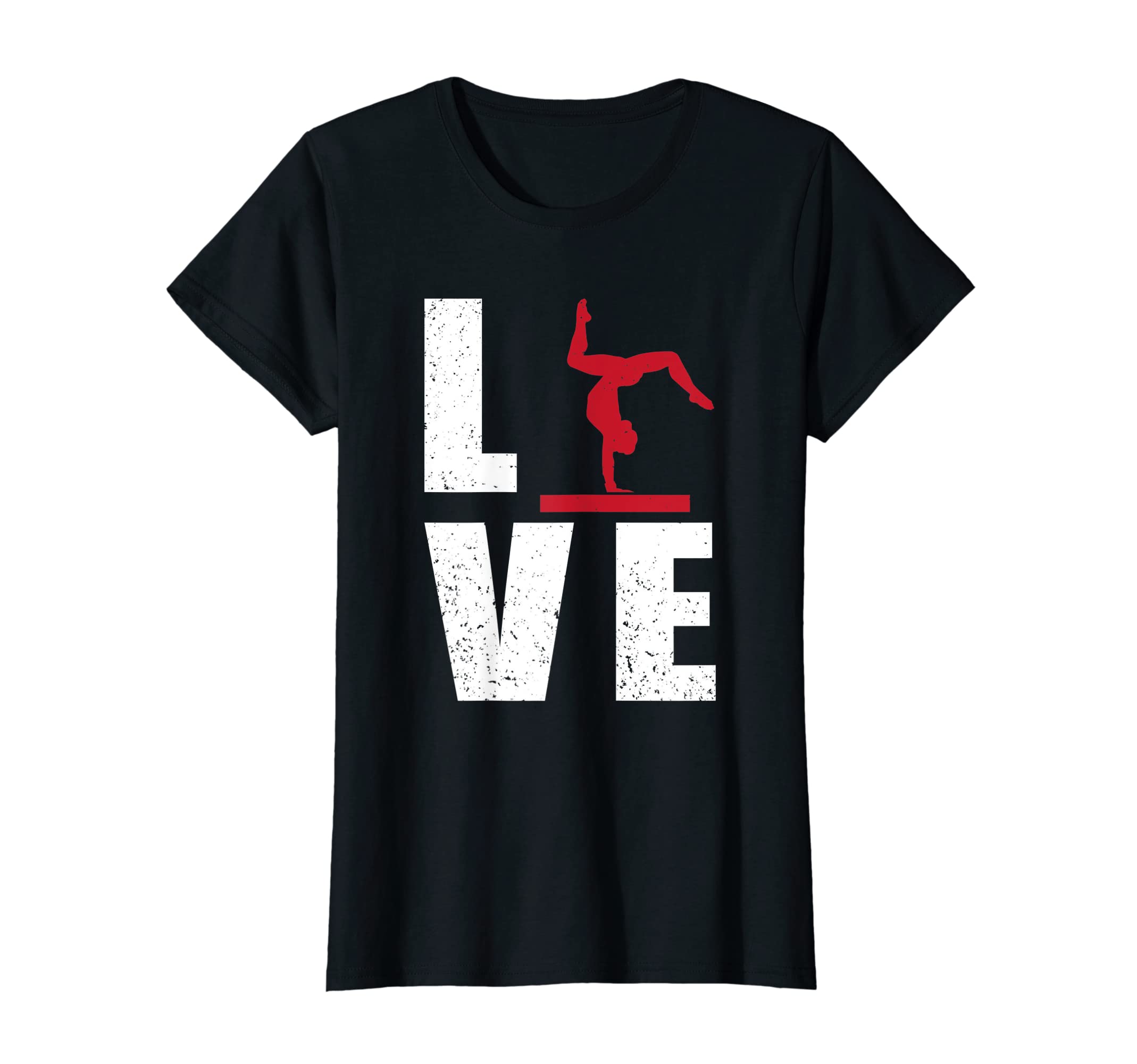 

Футболка Love Gymnastics с дизайном «Бревно любви»
