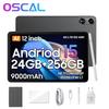 Oscal Tableta Pad 100 Android 15 de 8+16/12+24 GB, 36 GB de RAM, 256 GB de ROM, 9000 mAh