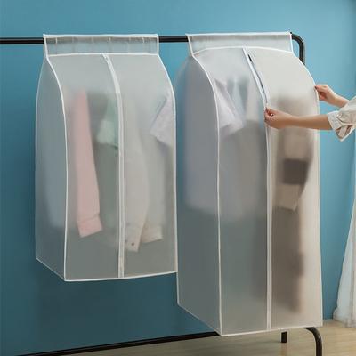 Erweiterter Stereo-Kleidungsanzug-Mantel-Staubschutz-Schutz-Garderoben-Aufbewahrungsbeutel-transparenter Reißverschluss