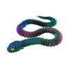 3D Printed Snake Figurine Movable Joints Snake Figure Articulated Animal Model Toy Home Office Bookshelf Desktop Decoration Ornament