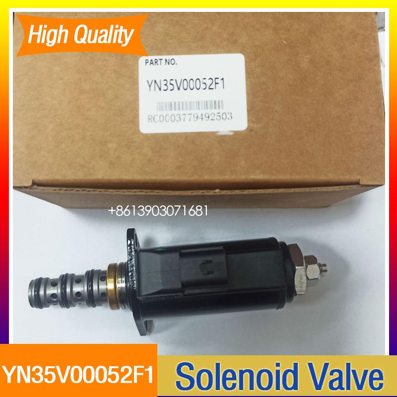 YN35V00052F1 KDRDE5K-31-30C50  Solenoid Valve for SK200-8 SK350-8 Excavator Pump Solenoid Valve