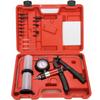 21pcs Manual Brake Bleeder Vacuum Pump Kit Automotive Fluid Tester with Gauge Adapters 2 In 1 Handheld Pistol Test Tools for Car