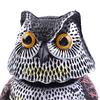 Realistic Bird Scarer Rotating Head Sound Owl Prowler Decoy Protection Repellent
