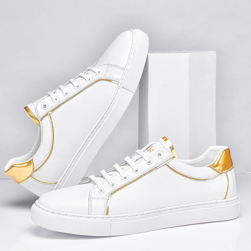 Genuine Leather Men Casual Shoes Fashion Soft Sports Shoes New Arrival Mens Sneakers Lace Up Male Walking Flats Skateboard Shoes