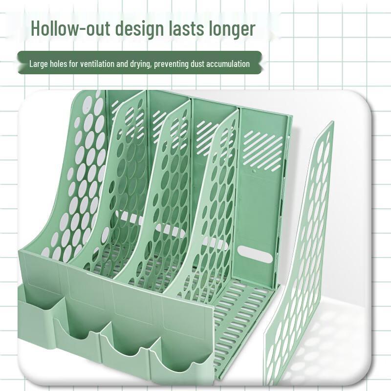 Desktop File & Book Organizer with Pen Holder