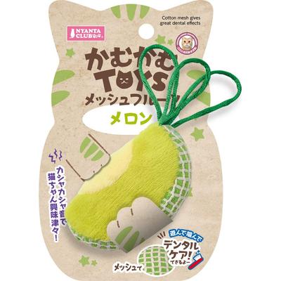 Marukan NYANTA CLUB Chewy Toys Mesh Fruit Melon