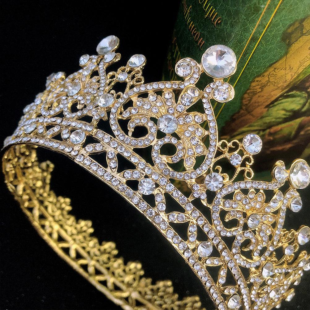 Queen Crown for Women Rhinestone Wedding Crown Tiara Costume Party Hair Accessories for Birthday Pageant Prom