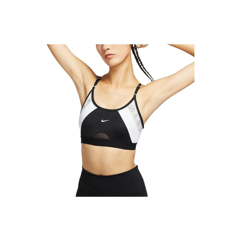 Nike Logo Print Low Support Sports Bra Women Underwear Black DQ5129-010