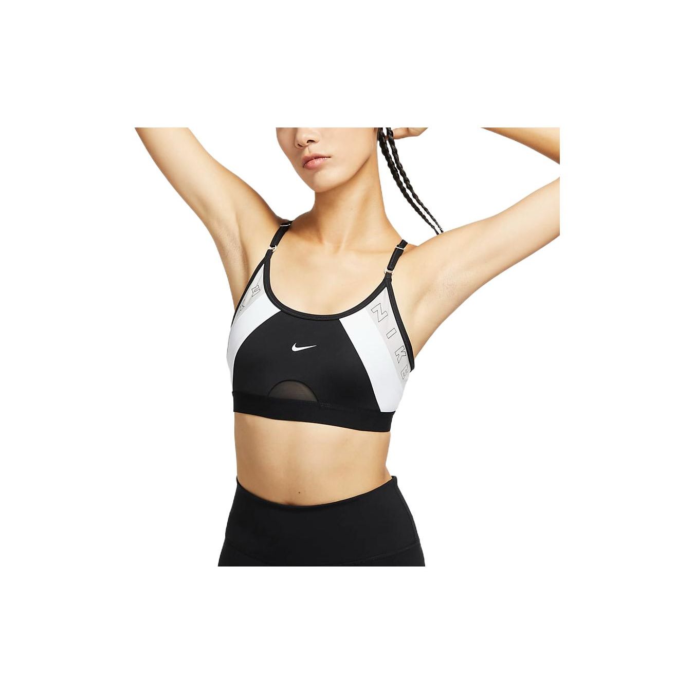 

Nike Logo Print Low Support Sports Bra Women Underwear Black DQ5129-010 S