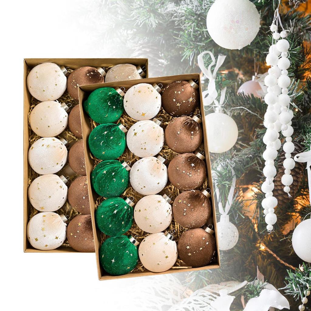 15 Pieces Christmas Tree Hanging Ornaments, Decorations, Decorative Ball