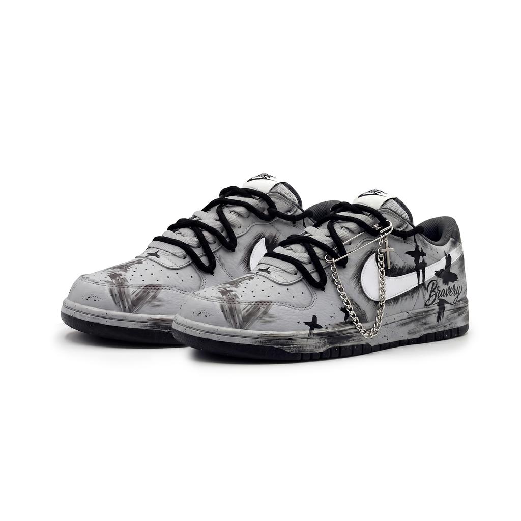 Nike Big Universe Exploration, Cloudy Sky Wasteland Slip Resistant Abrasion Resistant Low Top Skateboard Shoes Men's 355152-106(Team1007--S-BOX)
