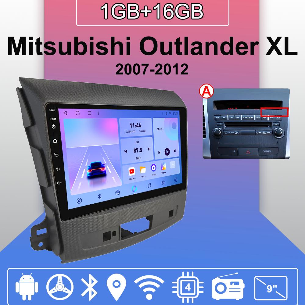 

Android Carplay автомобильное радио для Mitsubishi Outlander XL 2007-2012 мультимедийный проигрыватель головное устройство стерео GPS навигация BT WIFI 2+32 ГБ 1+16GB,A