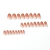 24 Pieces Wear Nail Piece Gradual Change Glitter Powder Nail Patch Nail Piece, Wear Finished Nail Piece Fake Nail Nails