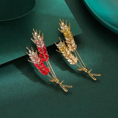 Spilla Spiga di Grano da Donna Un Lusso Leggero di Alta Gamma Squisita e alla Moda Accessorio Spilla da Giacca da Abito di Alta Gamma