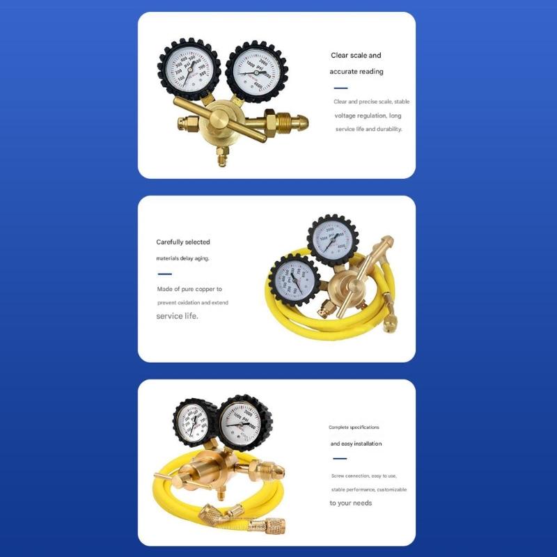 Nitrogen Regulator 1/4inch Male Outlet For Secure Connection And Long Lasting Performances In HVAC Environment