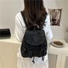 Nylon Canvas Bow Backpack Bag Women's Trendy Backpack Large Capacity Travel Bag