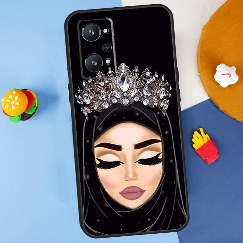 Muslim Islamic Arabic Hijab Girl For Realme 14 13 12 10 11 Pro Plus GT 6 6T 5 GT7 Pro C55 C51 C21Y C25S C67 C75 C53 C61 Case