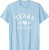 Texas TX T-Shirt Vintage Sports Design Texan Tee T-Shirt