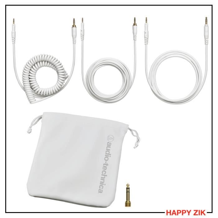 Casque professionnel - Audio-Technica - ATH-M50xWH - Blanc - Filaire - Circum-aural