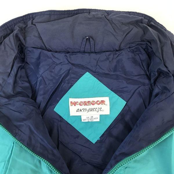 McGregor Mountain Parka Nylon Jacket Men 2X Emerald Hood Packable(USED)