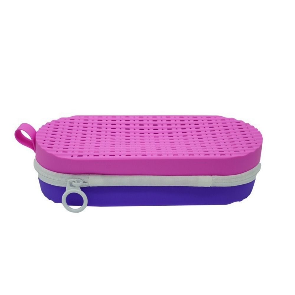 Silicone Zipper Eyeglasses Case Waterproof Sun Glasses Storage Box  Eye Wear Accessories