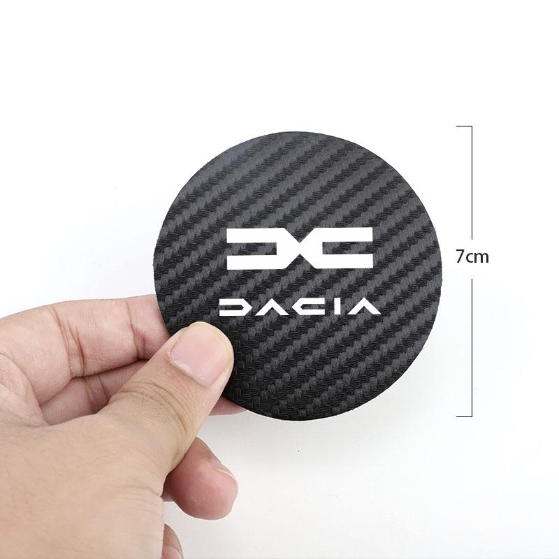 2PCS Car Cup Slot Non-Slip Mat Auto Accessories For New Dacia Duster Logan Sandero Jogger Spring Stepway Dokker Lodgy MCV