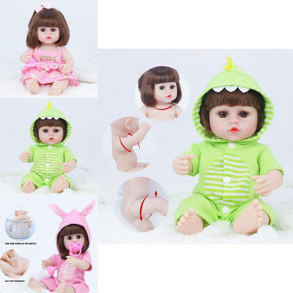 Realistic Reborn Baby Doll With Soft Full Silicone Body Safe And Non-toxic For Newborns