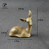 retro copper Christmas Deer Christmas Elk brass Reindeer Christmas Decoration home decoration accessories modern Miniature Props