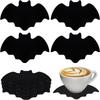 24 Stück Vlies Spinnennetz Untersetzer Halloween Schwarzer Untersetzer Für Halloween Party Heimdekorationen Süßes oder Saures Spielzeug Zubehör