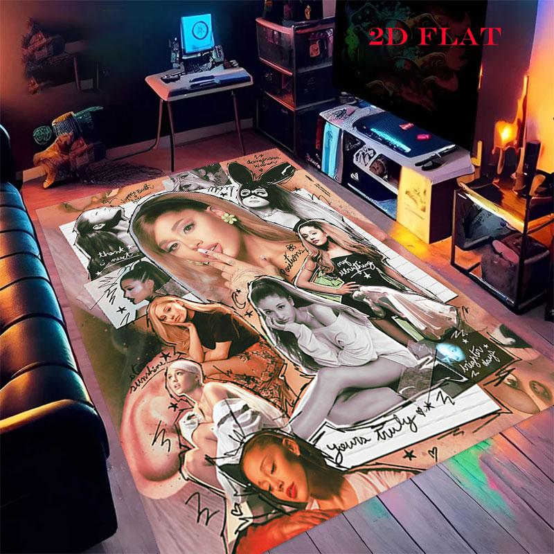Ariana Grande Green Carpet Rug for Living Room Bedroom Home Sofa Decoration,Kids play Nonslip Floor Mat