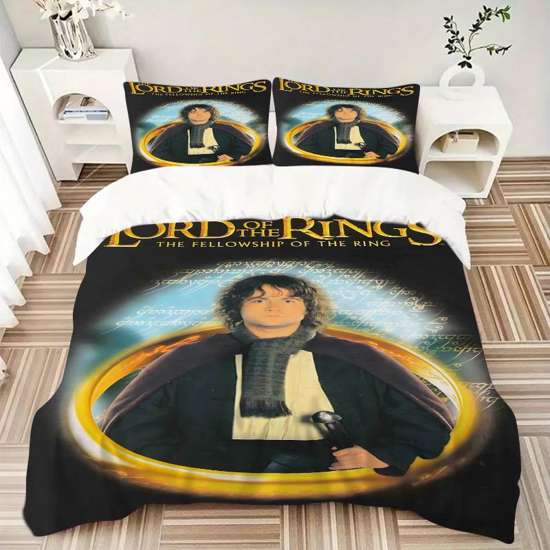 3pcs Lord of the Rings Duvet Cover Set (1 Duvet Cover + 2 Pillowcases, No Core) - Comfortable, And Breathable Bedroom Decoration yy251104060