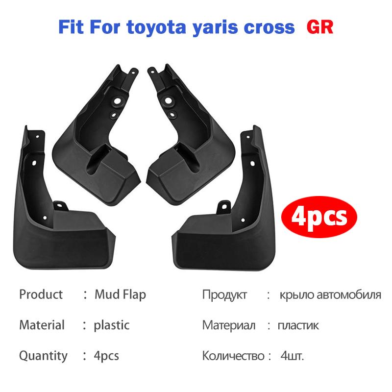 2024 2025 2026 ДЛЯ Toyota Yaris Cross Брызговики Брызговик Крыло Брызговики Защита Брызговики Автоаксессуары Брызговики 4 шт YARIS CROSS GR