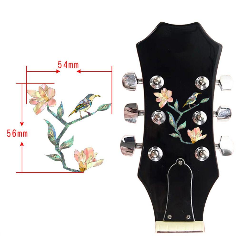 DIY Guitar Head Sticker PVC Guitar Headstock Decal Guitar Panel Sticker  Guitar Beginner Gifts