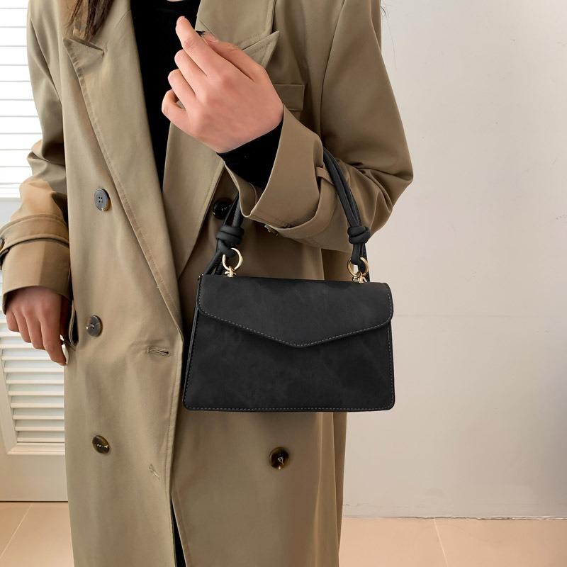 New Fashion Casual Portable Small Bag Popular Small Square Bag Women's Solid Color Simple Shoulder Messenger Bag